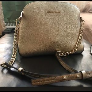 MK gold side purse